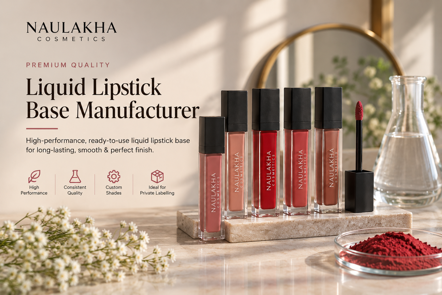 Liquid lipstick base manufacturer and supplier in India