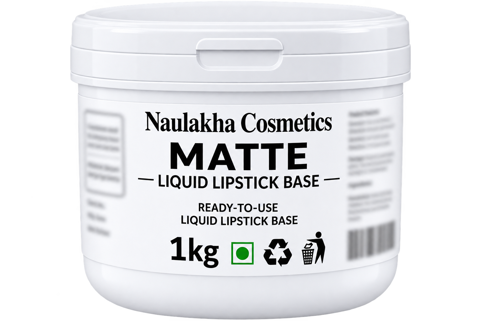 Naulakha Cosmetics 1kg Matte lipstick base container