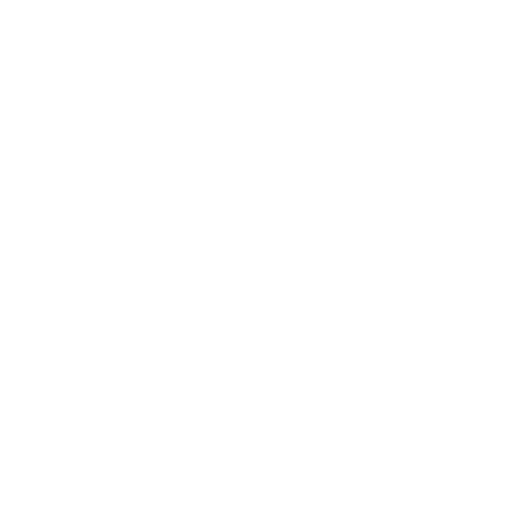 Minimalist line drawing of a coffee cup with a leaf pattern inside, on a black background.