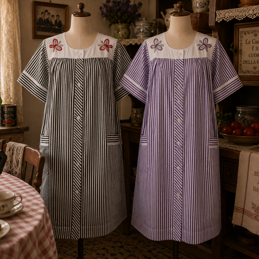 Striped Butterfly Housecoat