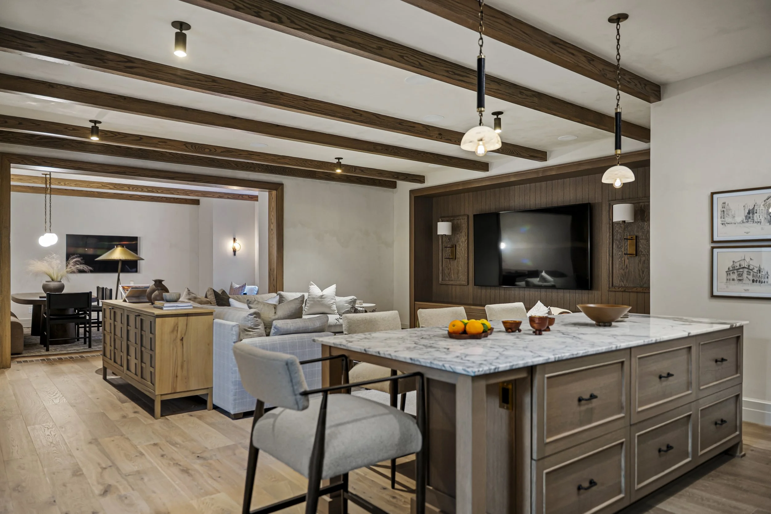 Basement remodel interior design Indiana