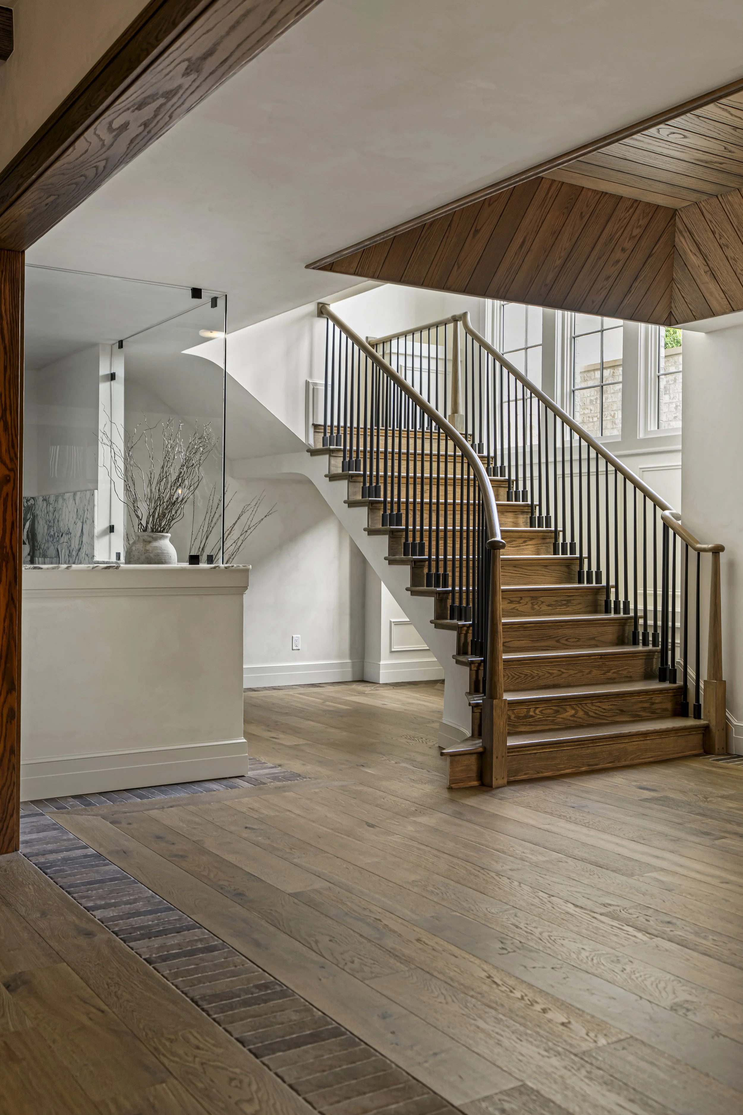 Luxury interiors and custom basement design in an Indiana custom home