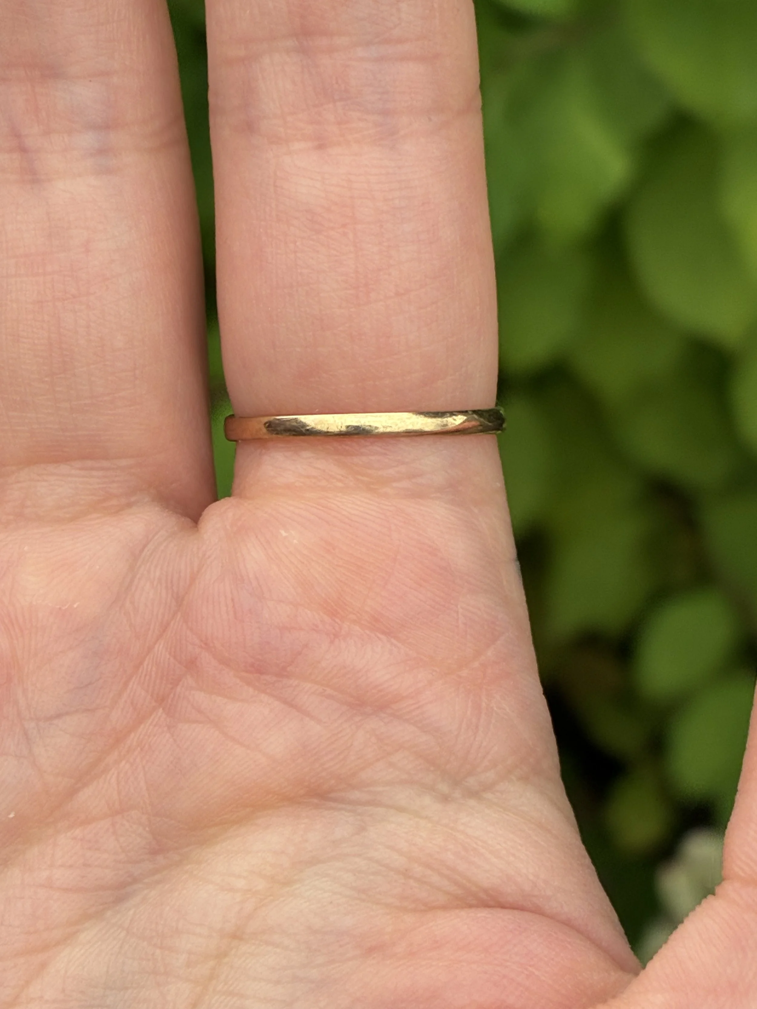 Half Wishbone Sapphire and Diamond ring back of band