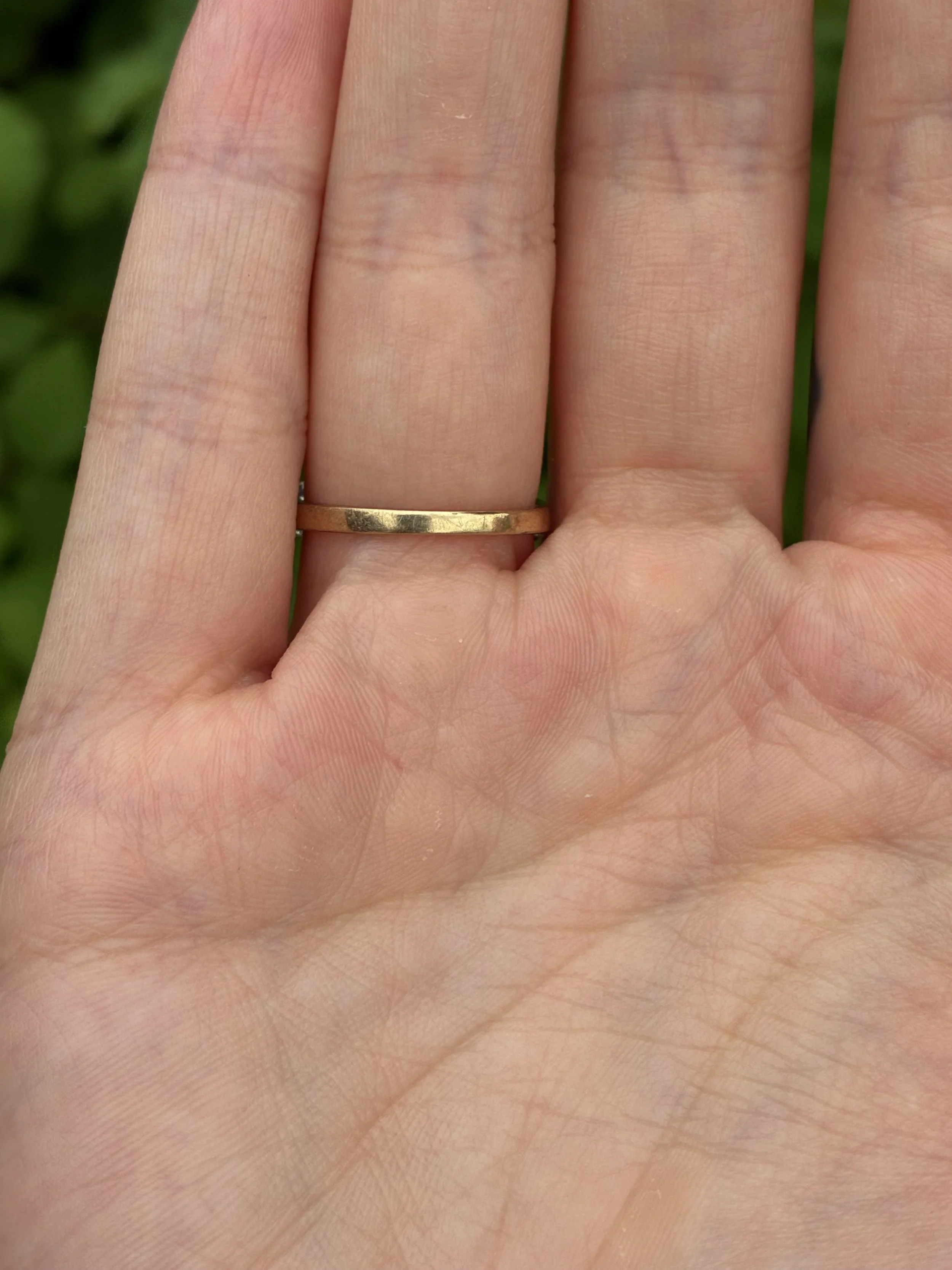 Sapphire and Diamond Ring back of band