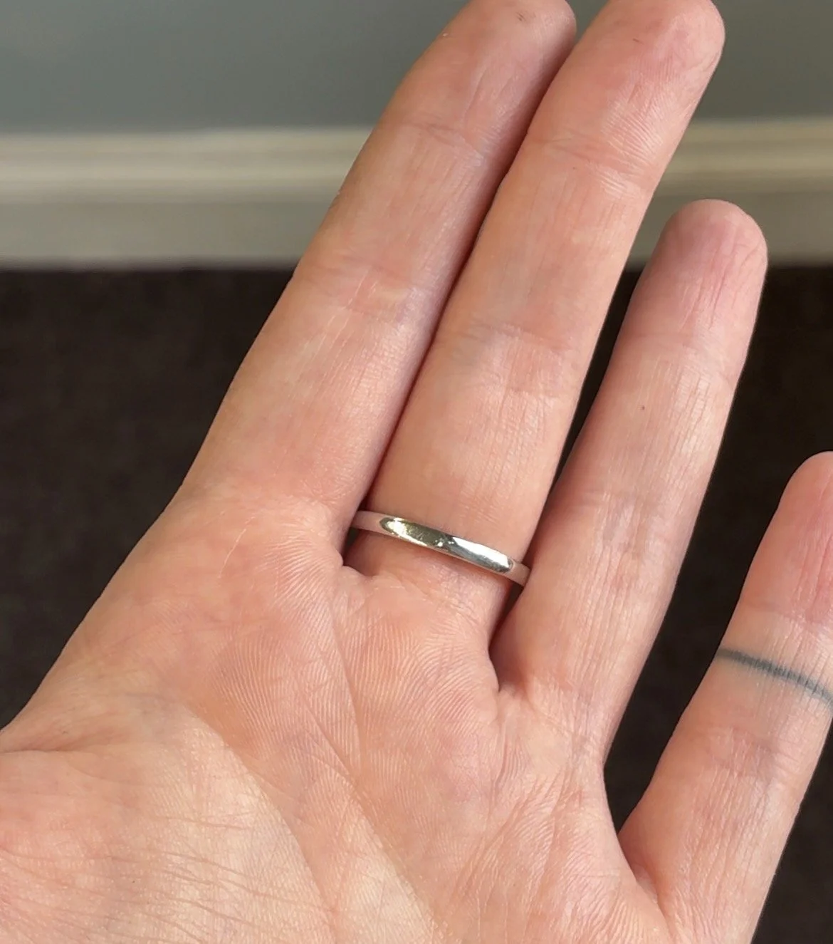 Sapphire and Ruby Ring  back of band