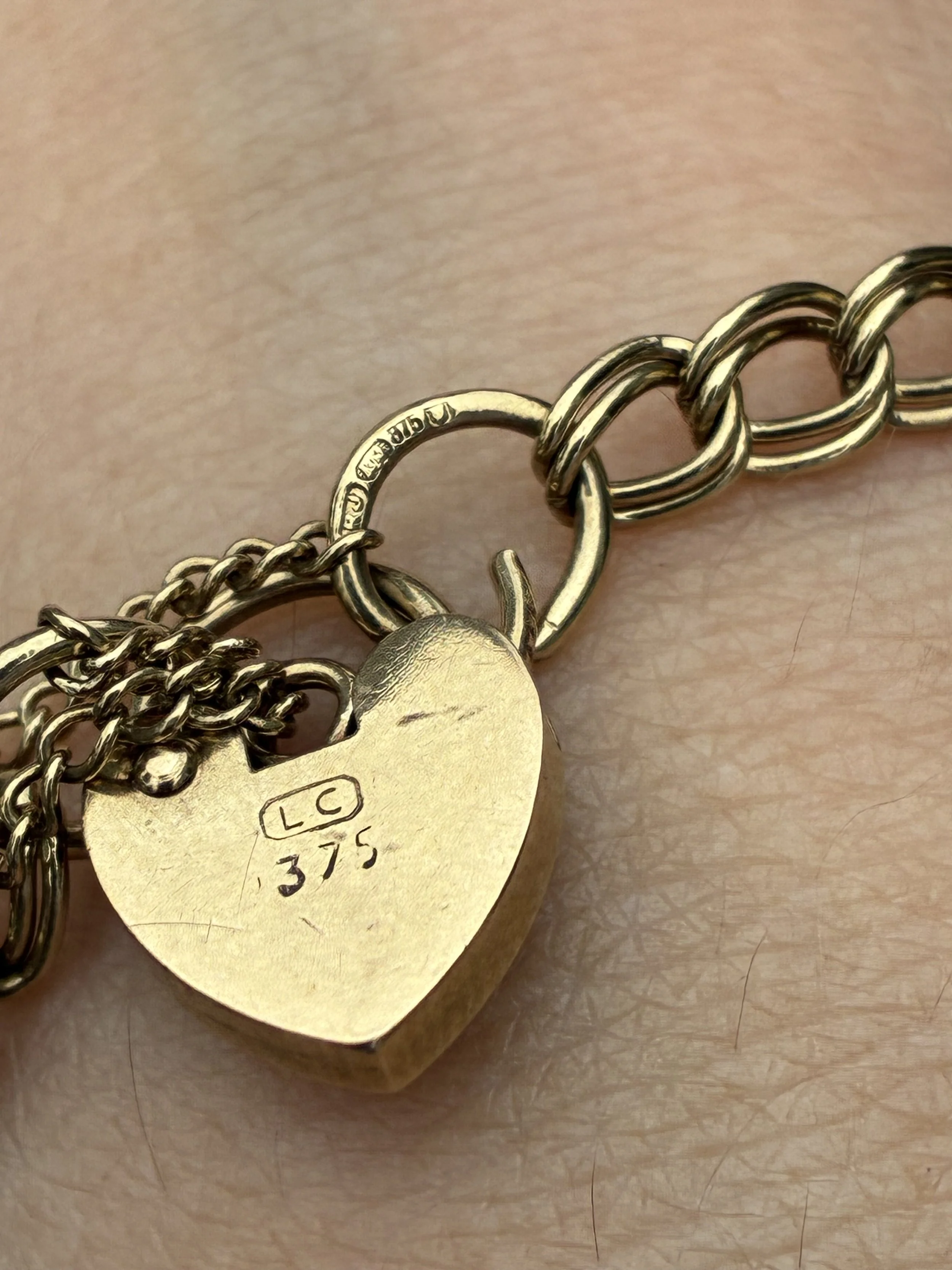 Double Link Padlock Bracelet back of padlock