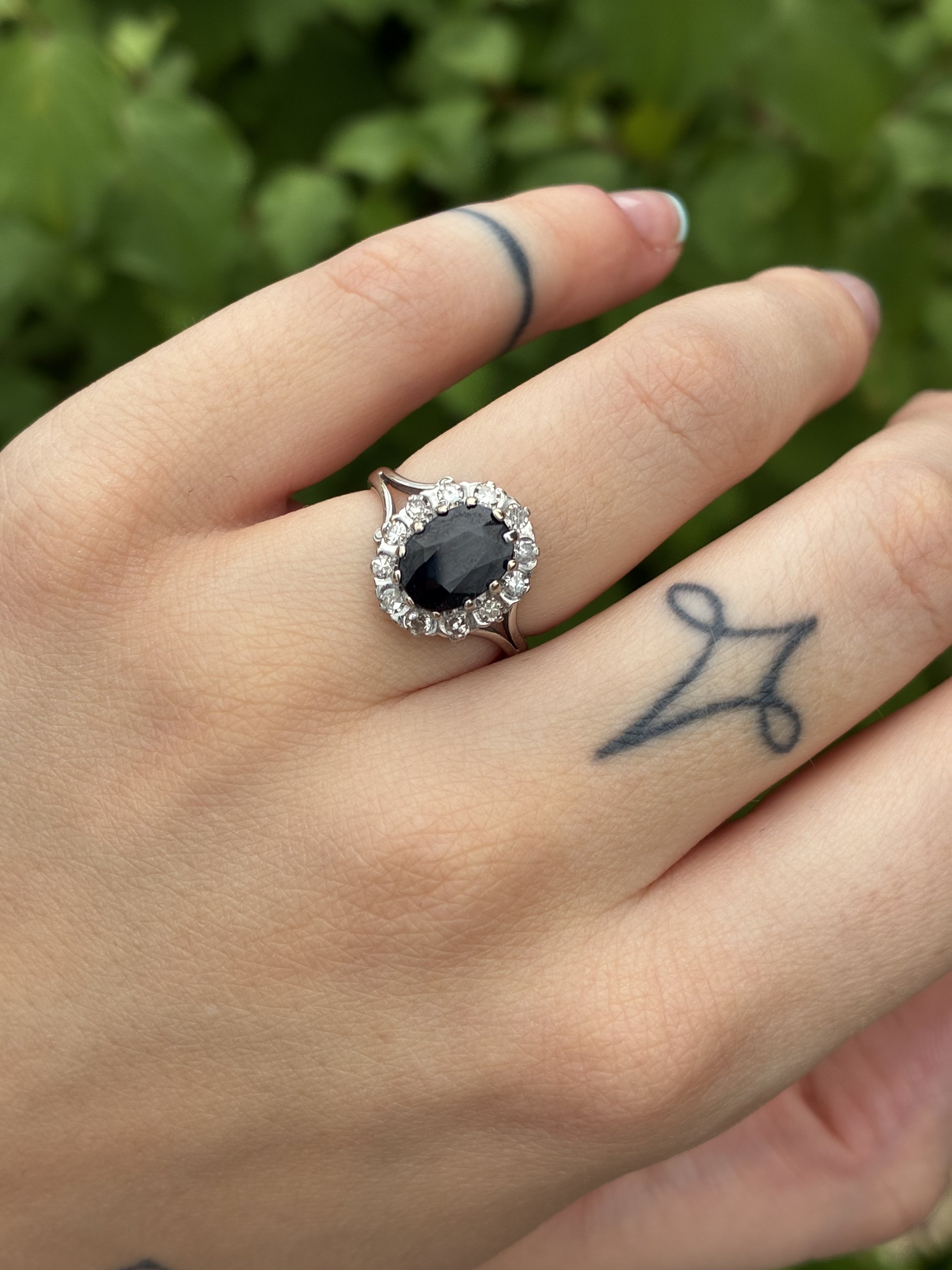 Sapphire Cluster Ring (Pre-Loved)