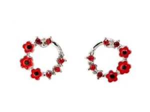 Poppy Garland Studs