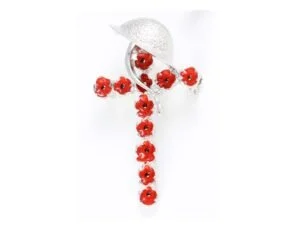 Poppy & Helmet Brooch