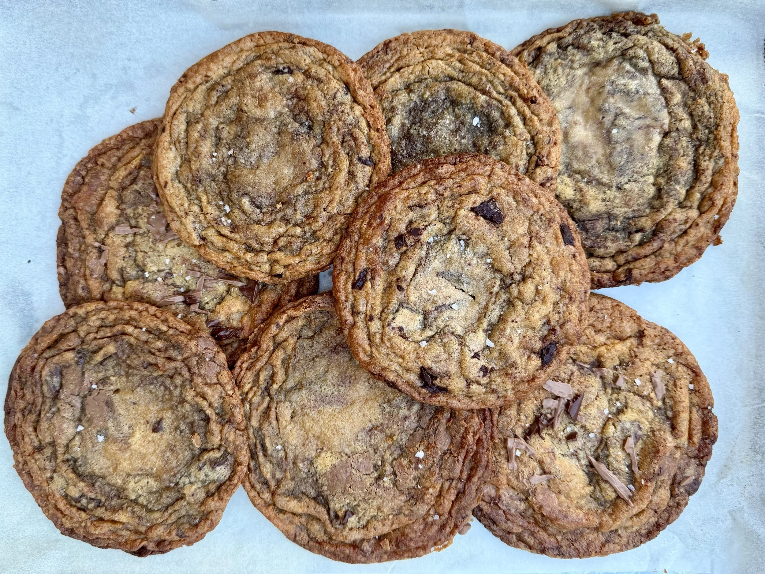 Malted Brown Butter Ripple Cookies