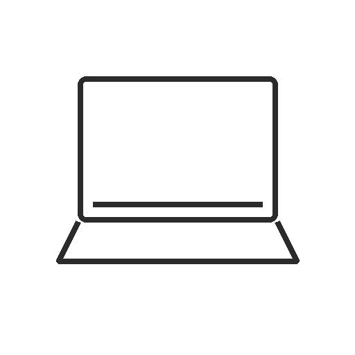 Icône d'un ordinateur portable en ligne