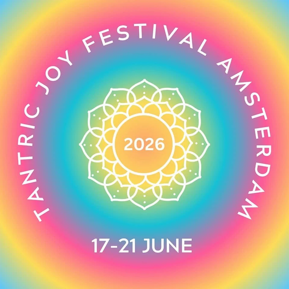 Tantric Joy Festival logo. Elizabeth Hunter was part of the emotional support team