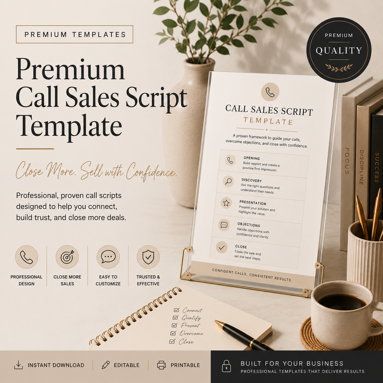 Premium Sales Call Script Template