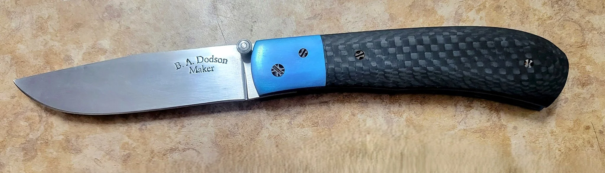 Carbon Fiber & Anodized Titanium Folder
