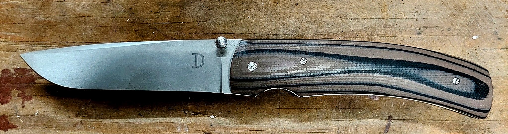 G-10 BEAD-BLASTED LINER LOCK FOLDER