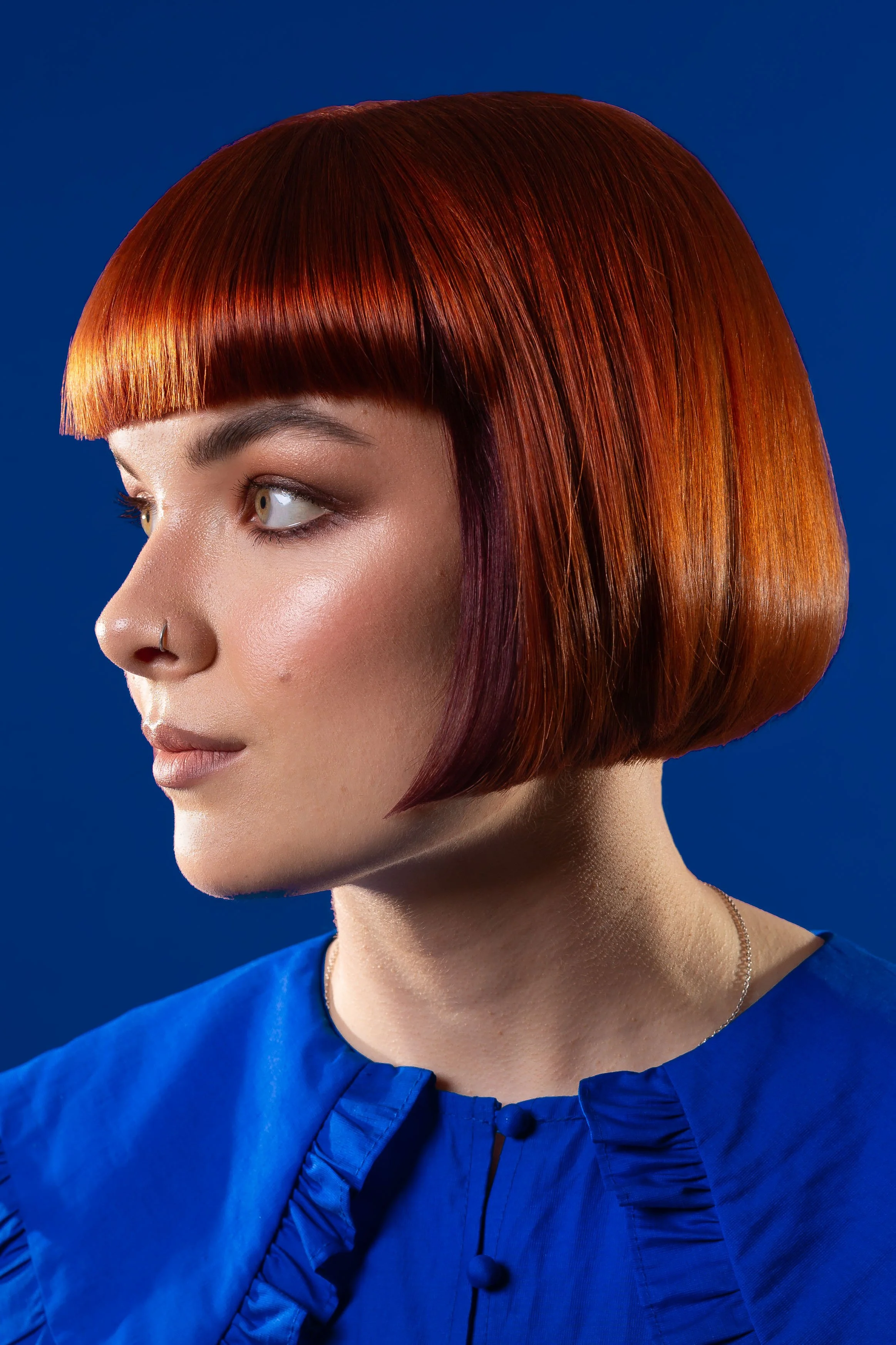 Fashion‑forward portrait. Creative editorial makeup with bold styling and expressive detail. Kinga’s signature blend of artistry, diversity, and timeless elegance. L'Oreal Colour Trophy 2025 Finalist 