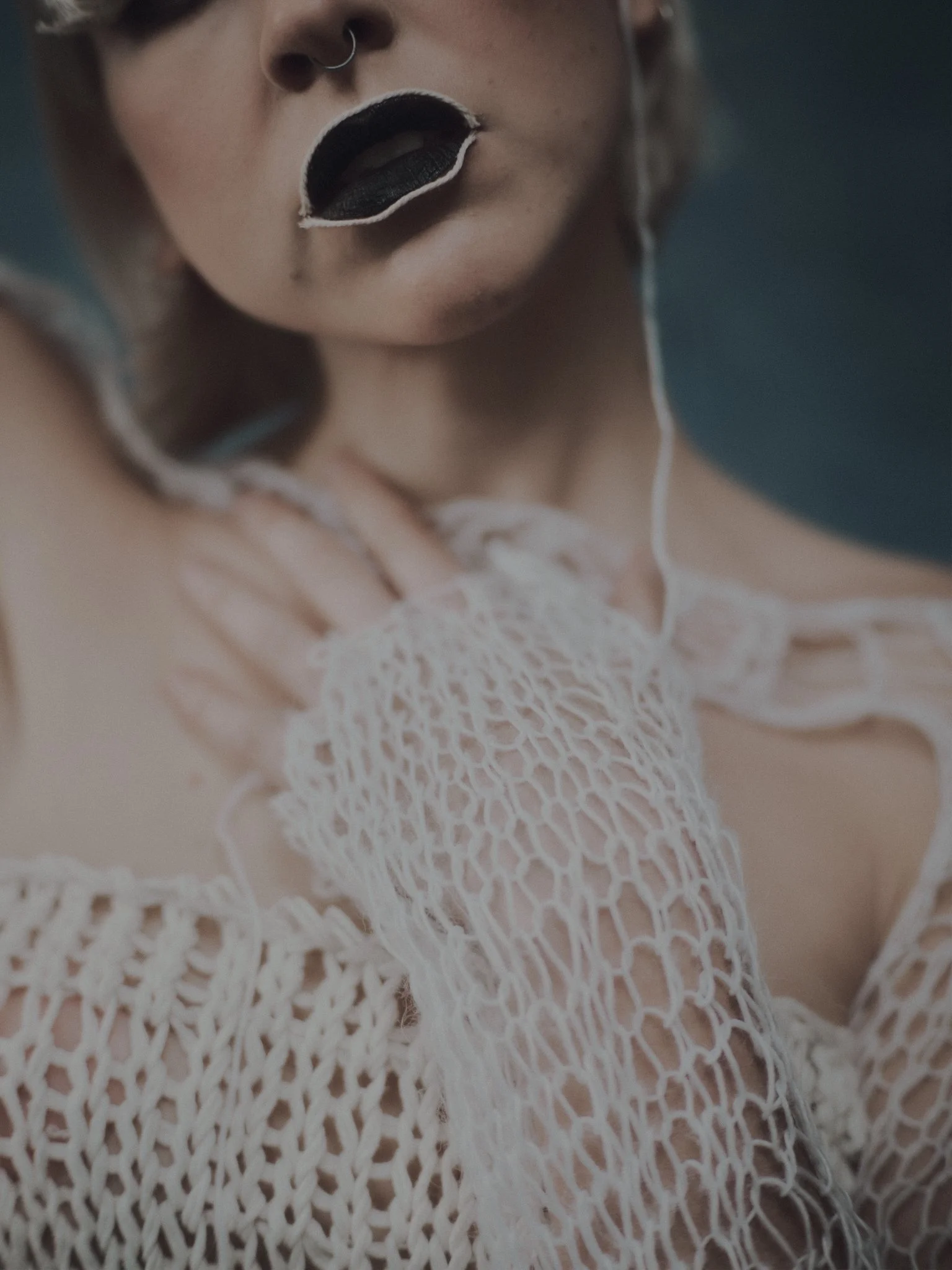 Clean, sculpted makeup with soft matte skin, hand crafted lashes and "string lined" lips. Editorial beauty look by Kinga, Leeds based makeup artist
