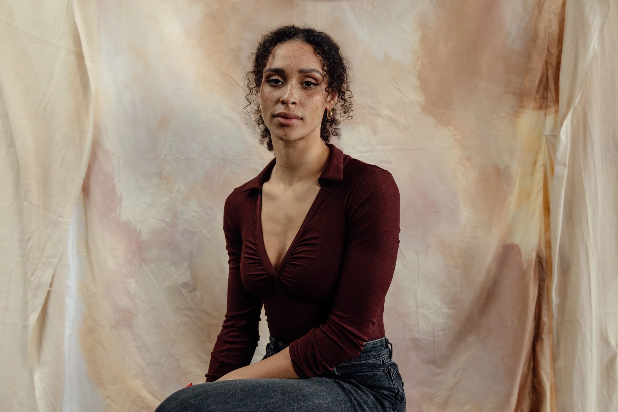 "120" Short Film; Square Cherry Production. Shots from the film, Character‑driven makeup by Kinga for film and performance, featuring clean skin and expressive detailing