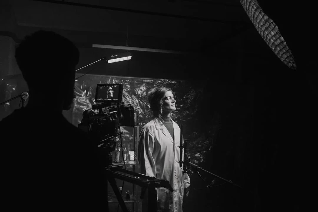 Greggs; Festive Bake Come Back Teaser Video, BTS featuring Natural makeup look and hair detailed styling work by Kinga, camera ready.