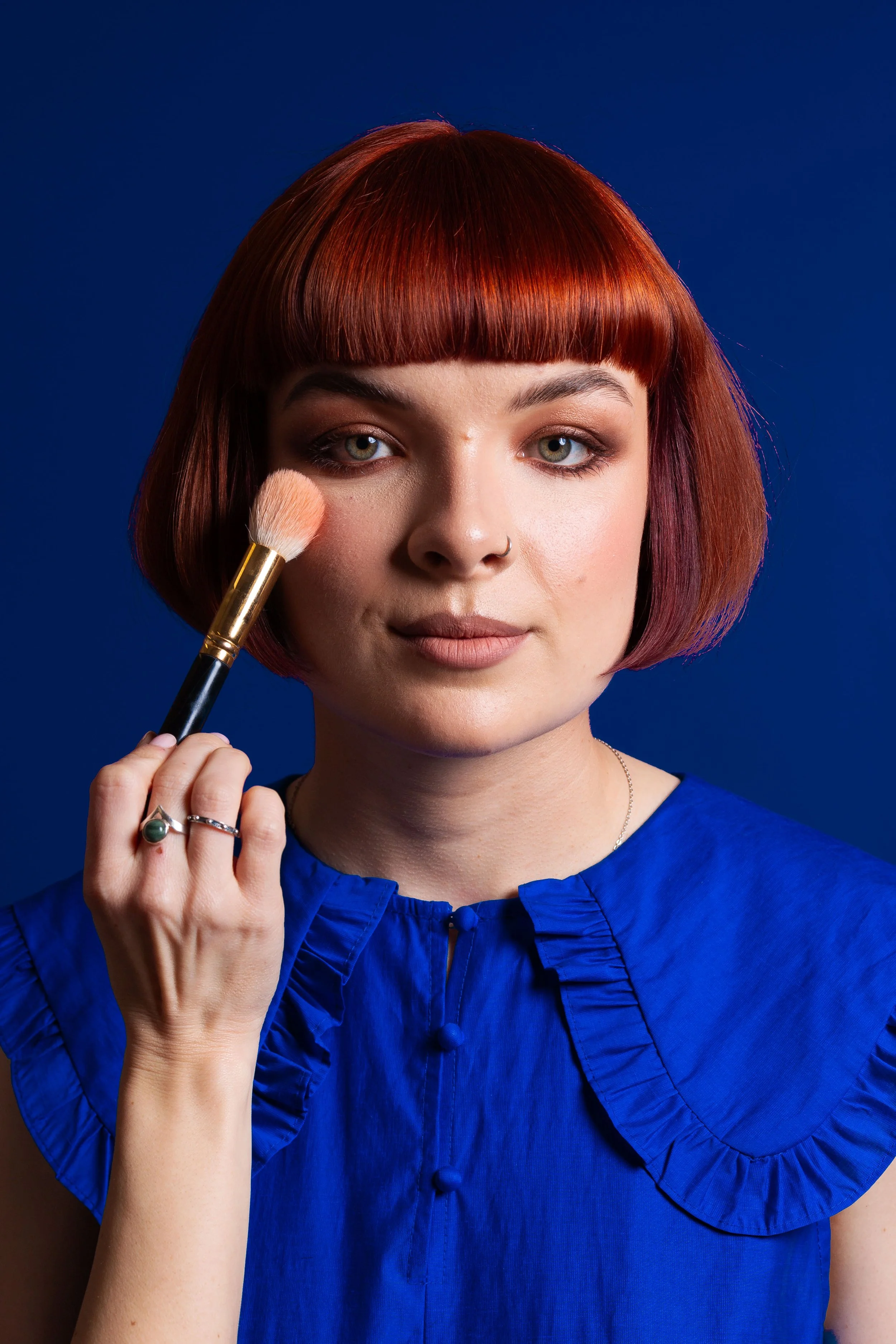 Fashion‑forward portrait. Creative editorial makeup with bold styling and expressive detail. Kinga’s signature blend of artistry, diversity, and timeless elegance. L'Oreal Colour Trophy 2025 Finalist 