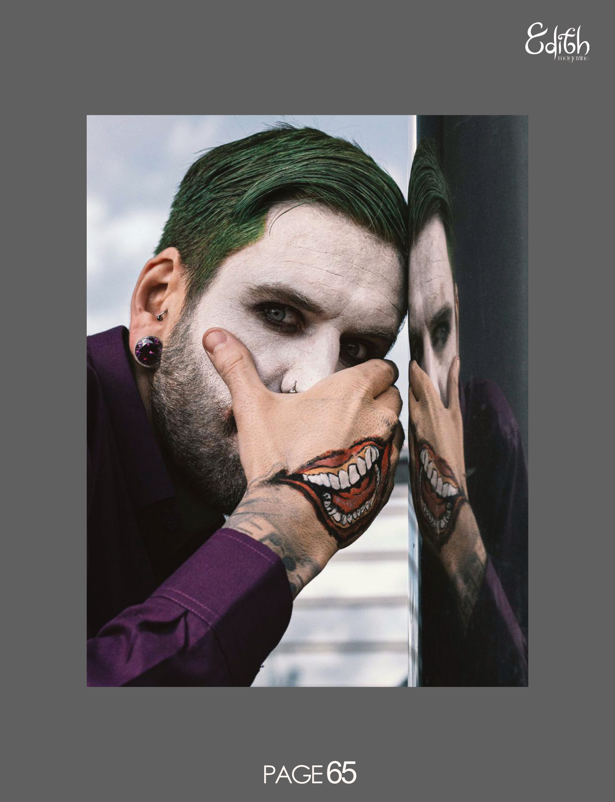 Why so serious? editorial for Edith Magazine. Joker Character 