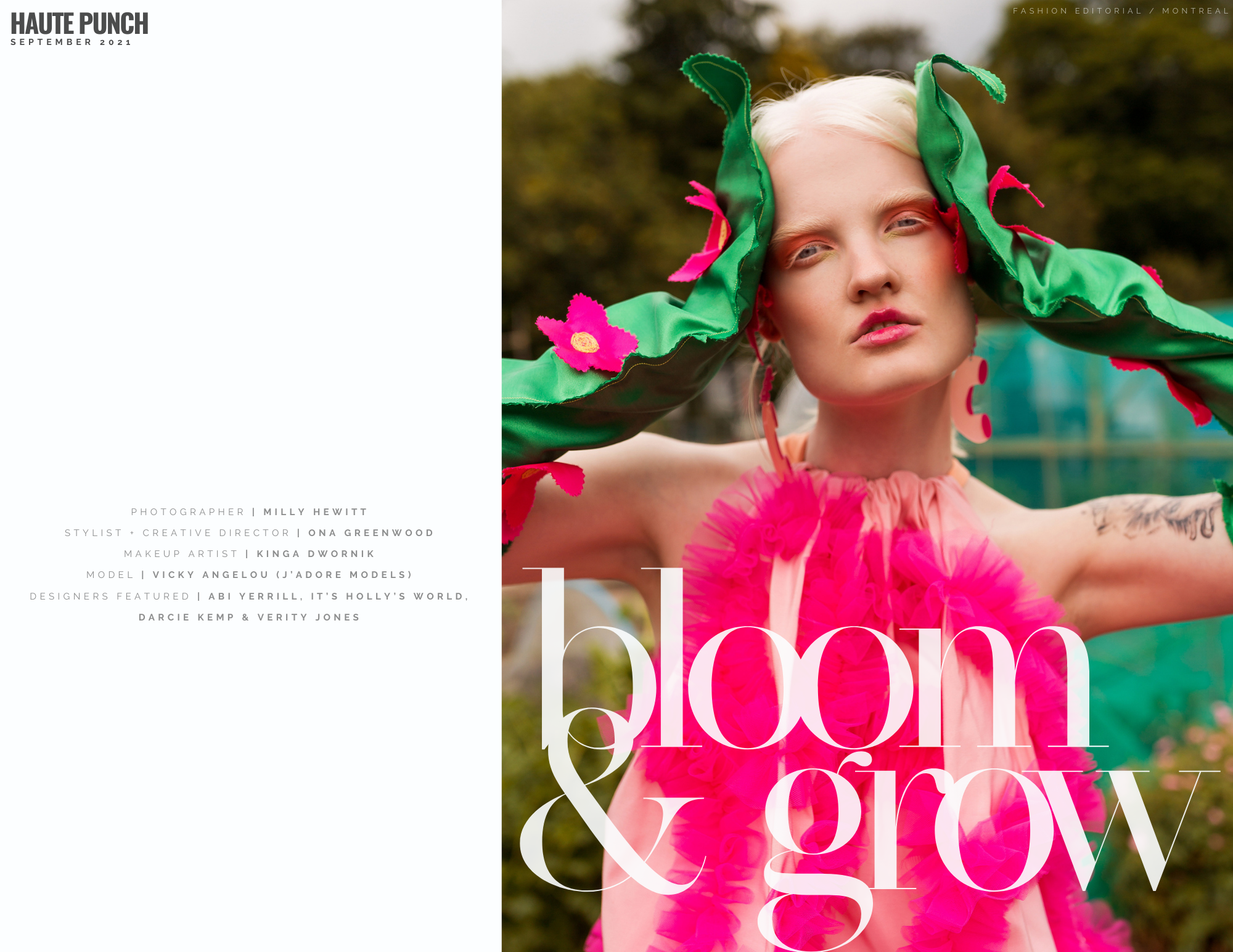 Bloom and Grow for Haute Punch Magazine