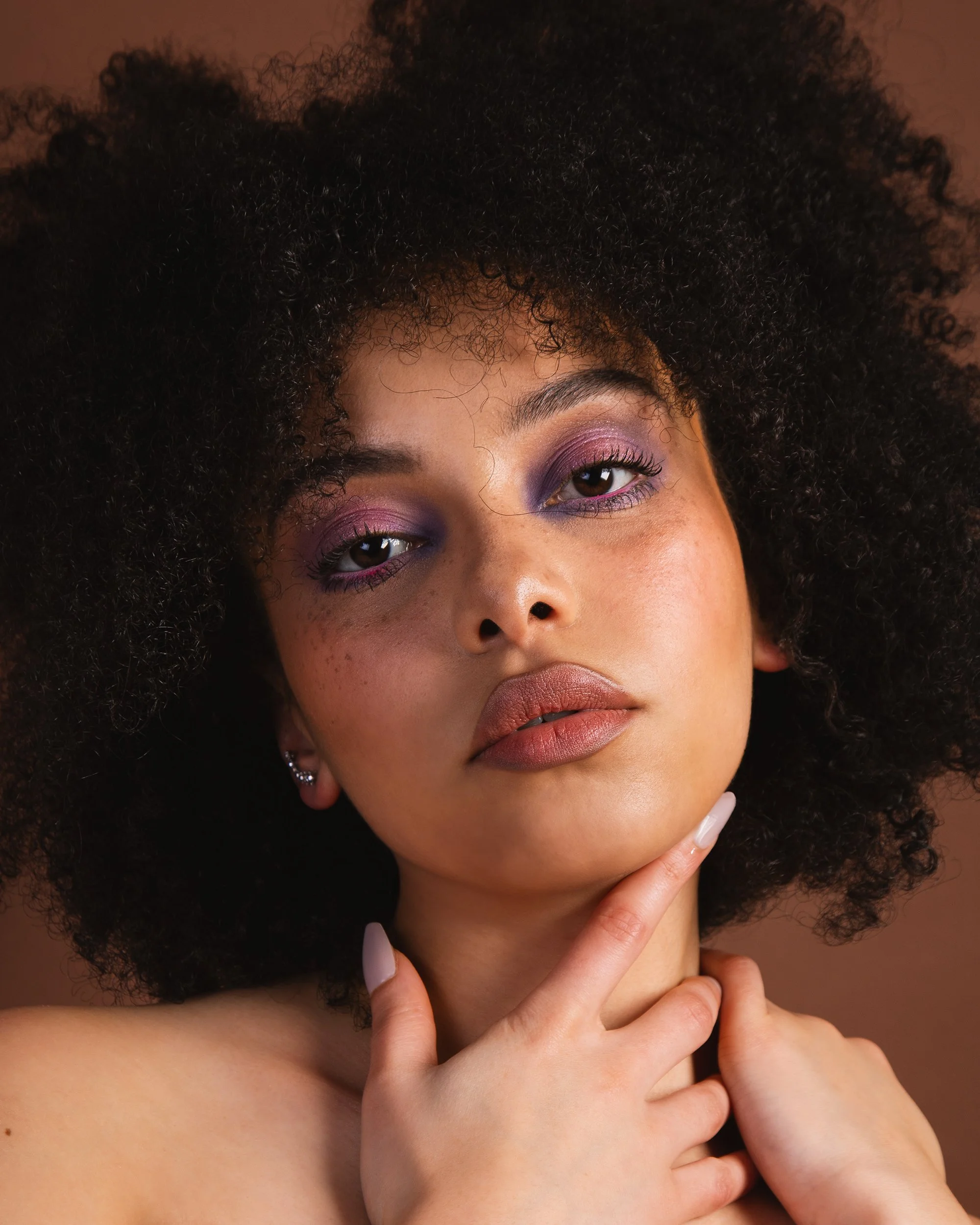 Clean, natural complexion with soft texture and minimal glam. Beauty by Kinga, celebrating authentic, inclusive skin.