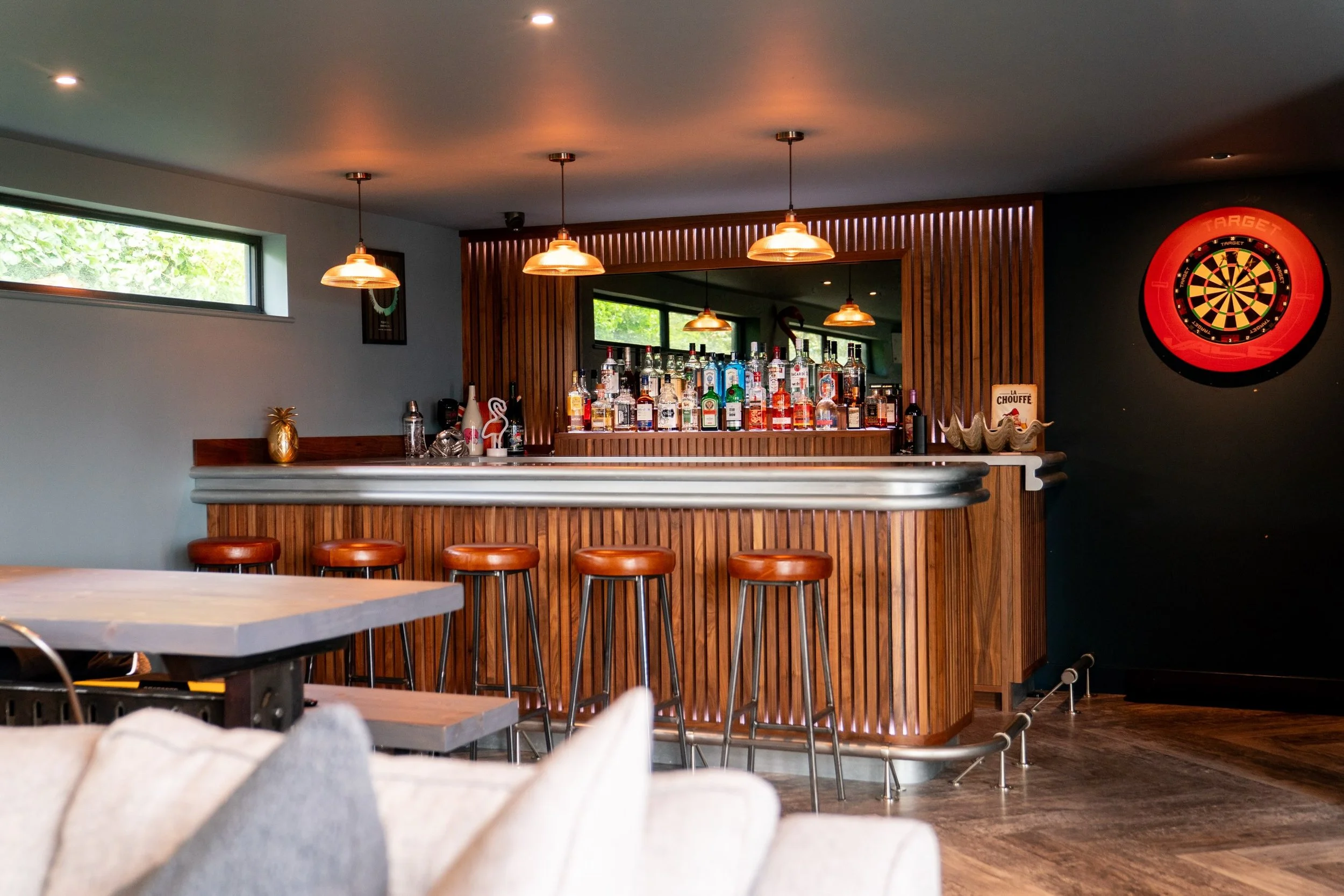 A statement piece for entertaining in style 🥃

Crafted from American walnut and finished with a timeless zinc bar top,this luxury home bar combines natural beauty with exceptional durability.

Every detail has been carefully considered and expertly 