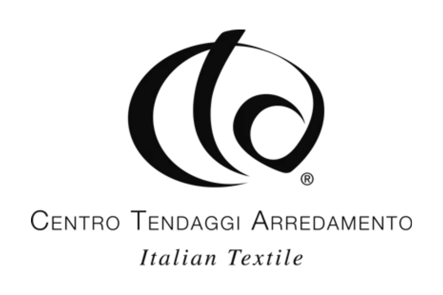 Logo del Centro Tendaggi Arredamento con testo in italiano e inglese