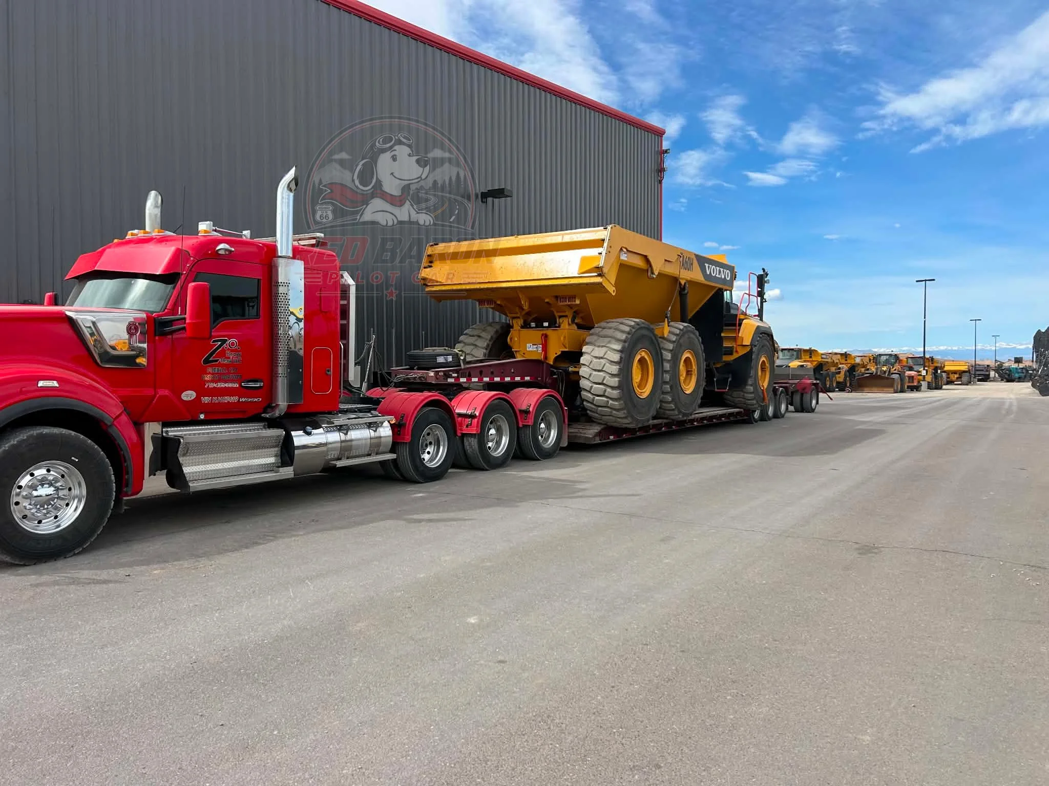 heavy haul triple axle oversize load