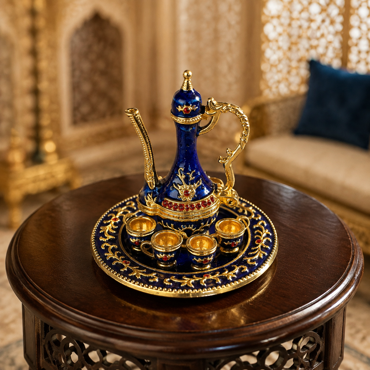 Imperial  Magnetic Tea Set – 6-Piece 1:12 Dollhouse Miniature