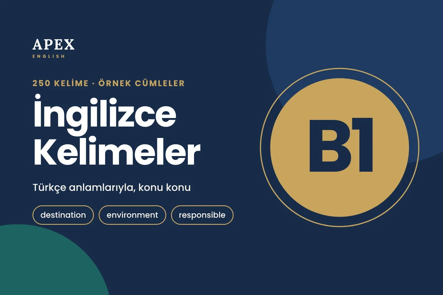 B1 İngilizce Kelimeler: En Önemli 250 Kelime ve Örnek Cümleler