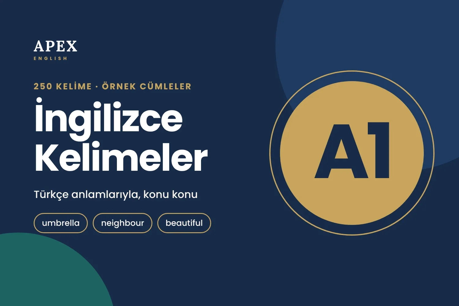 A1 İngilizce Kelimeler: En Önemli 250 Kelime ve Örnek Cümleler