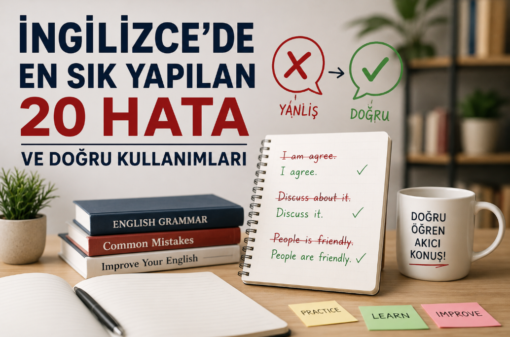 İngilizcede En Sık Yapılan 20 Hatalar ve Doğruları