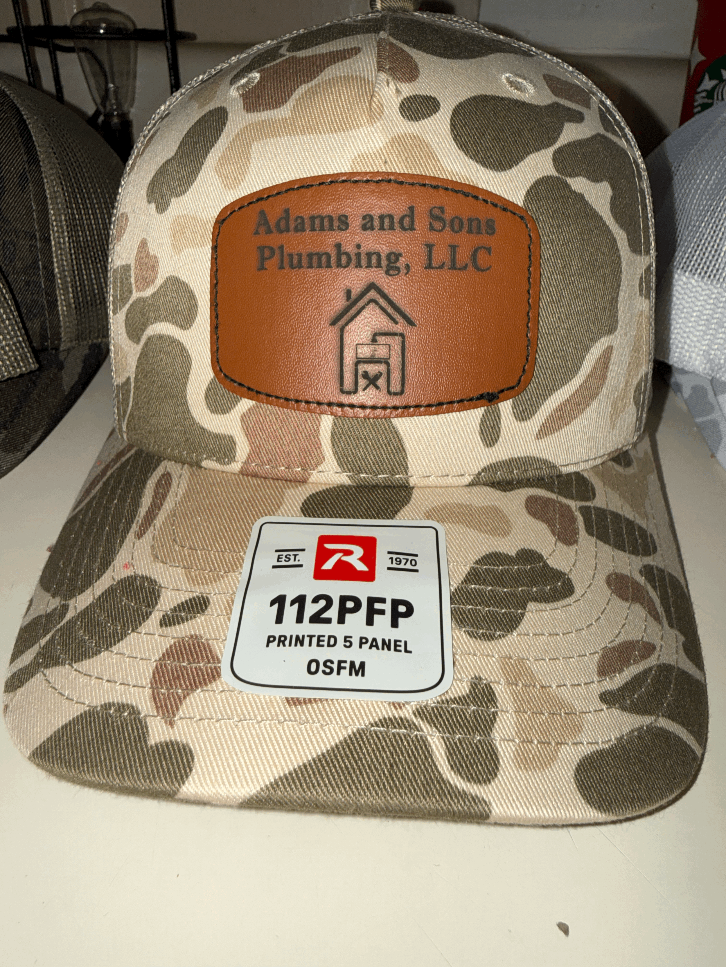 Laser Engraved Patch Hats