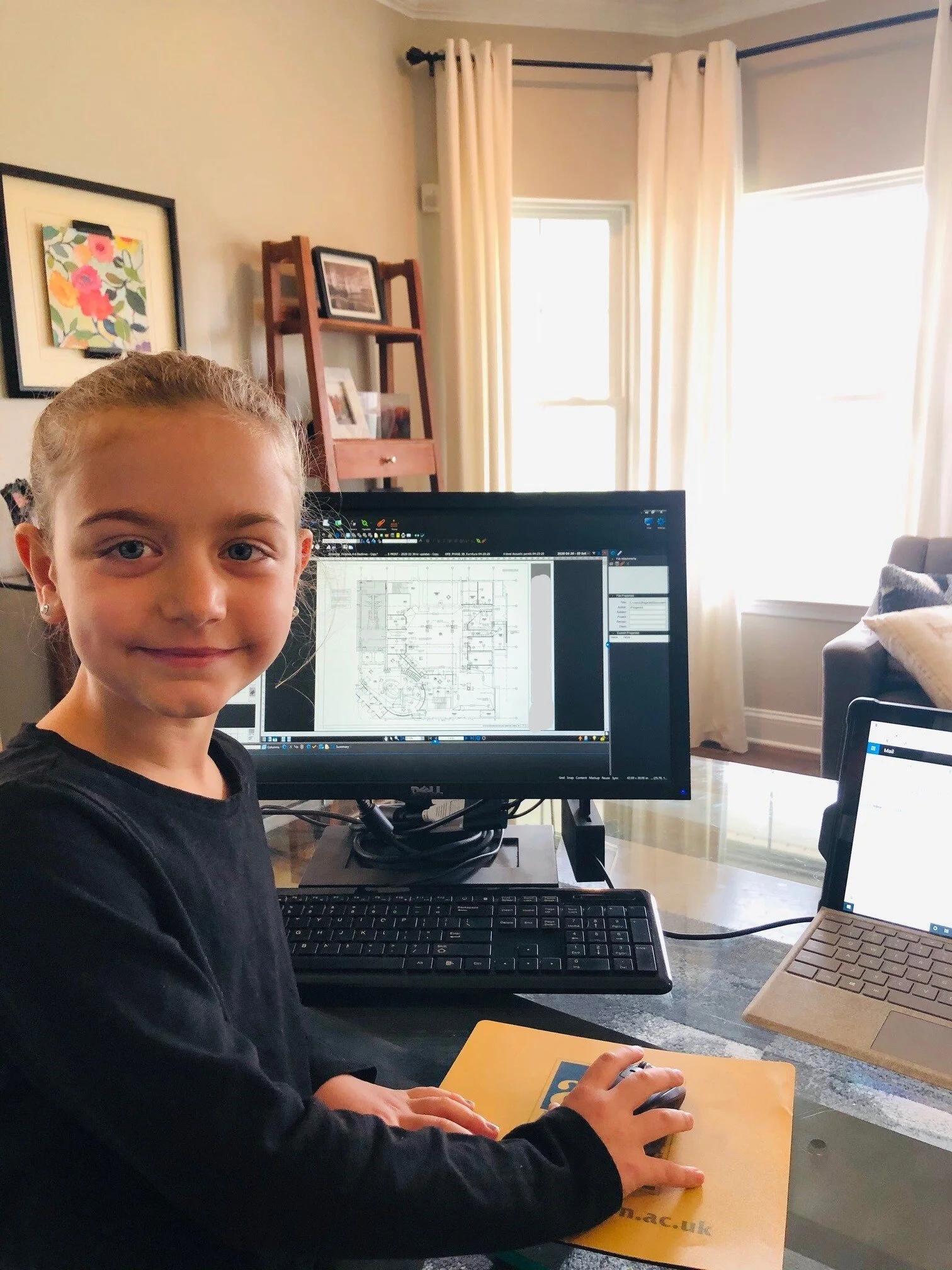 Kathy’s daughter works hard like her mom.