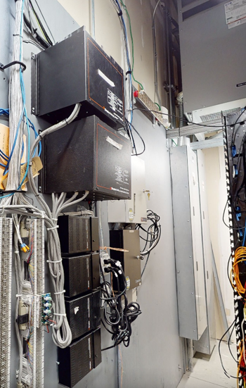 Outdated public address system at the high school