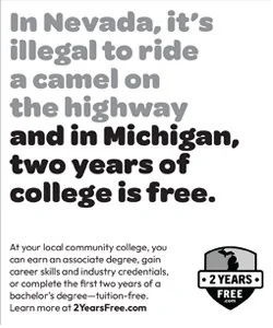 2YearsFree.com 3.5x4.1875 black and white print ad
