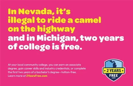 2YearsFree.com 8.5x5.5 color print ad