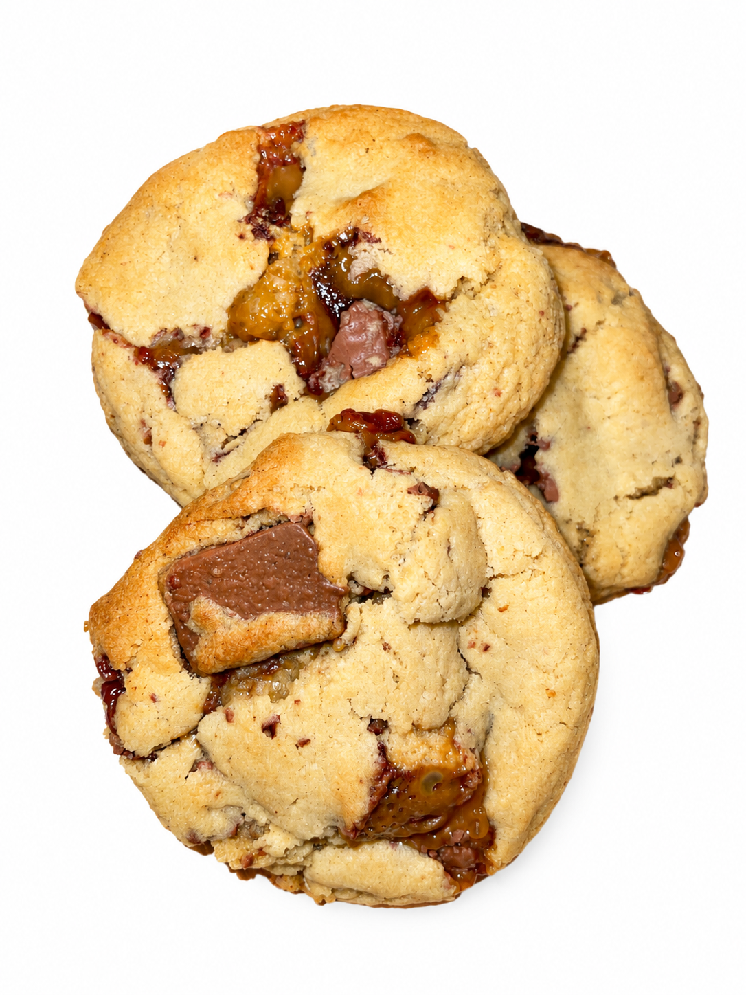 Twix Stuffed Cookie