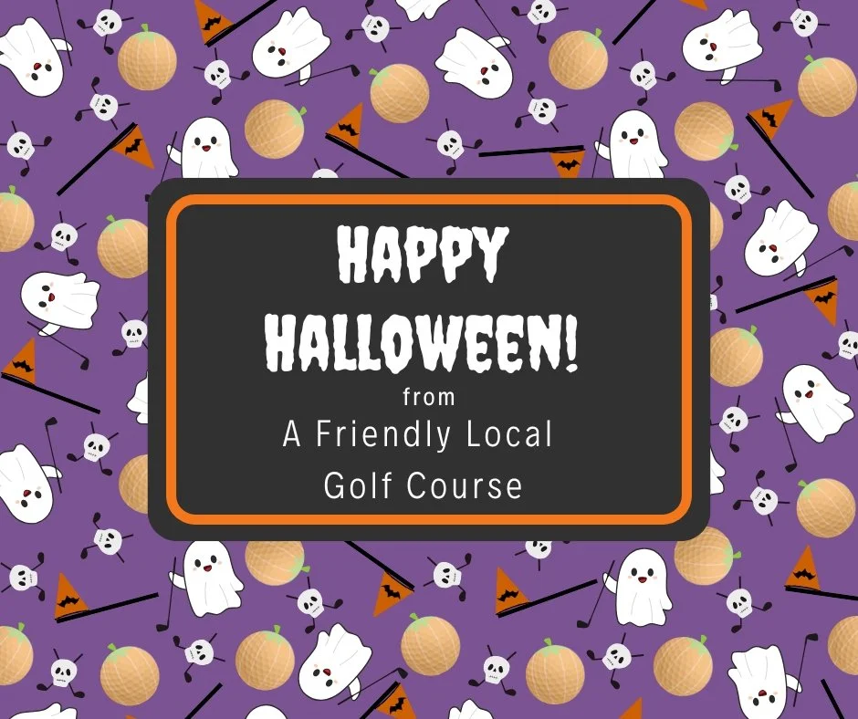 Halloween-themed graphic design social media post for sharing on social media platforms such as Facebook, Instagram, and X (formally Twitter)  designed by Ink to Link for a small business as a part of a social media management package. 