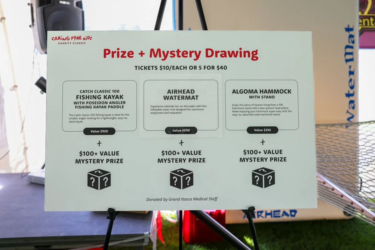 Caring Fore Kids Prize and Mystery Drawing Poster