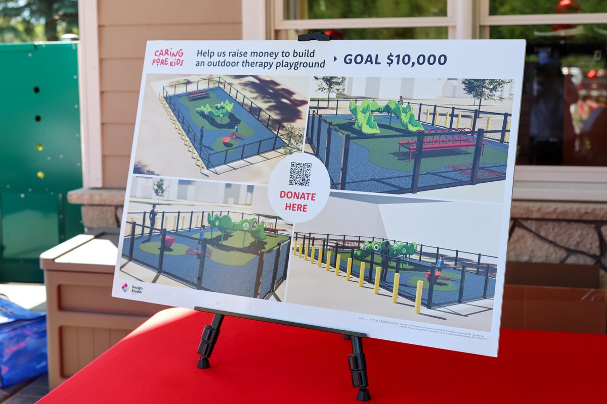 Caring Fore Kids Pediatric Playground Fundraiser poster