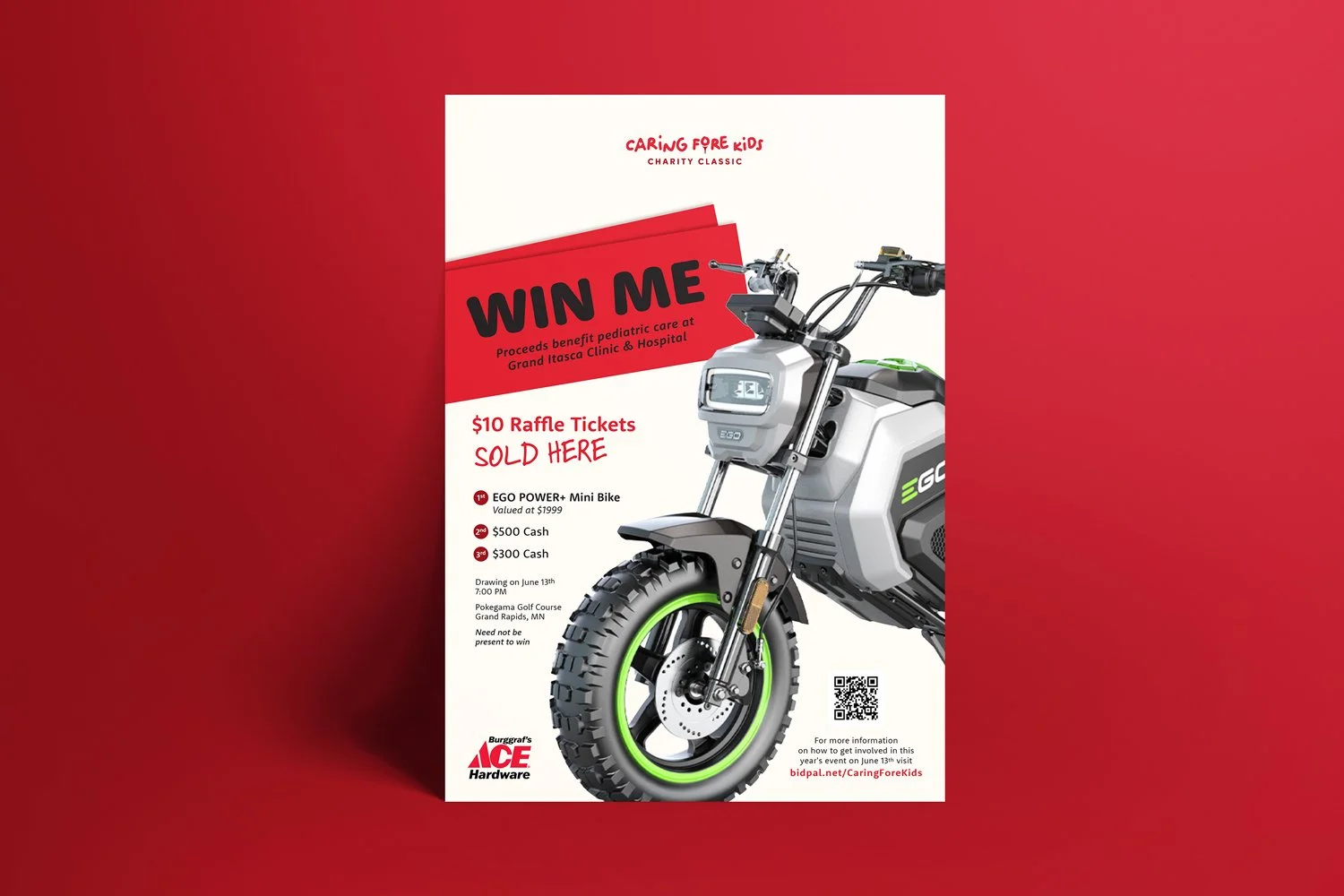 Caring Fore Kids Raffle Flyer