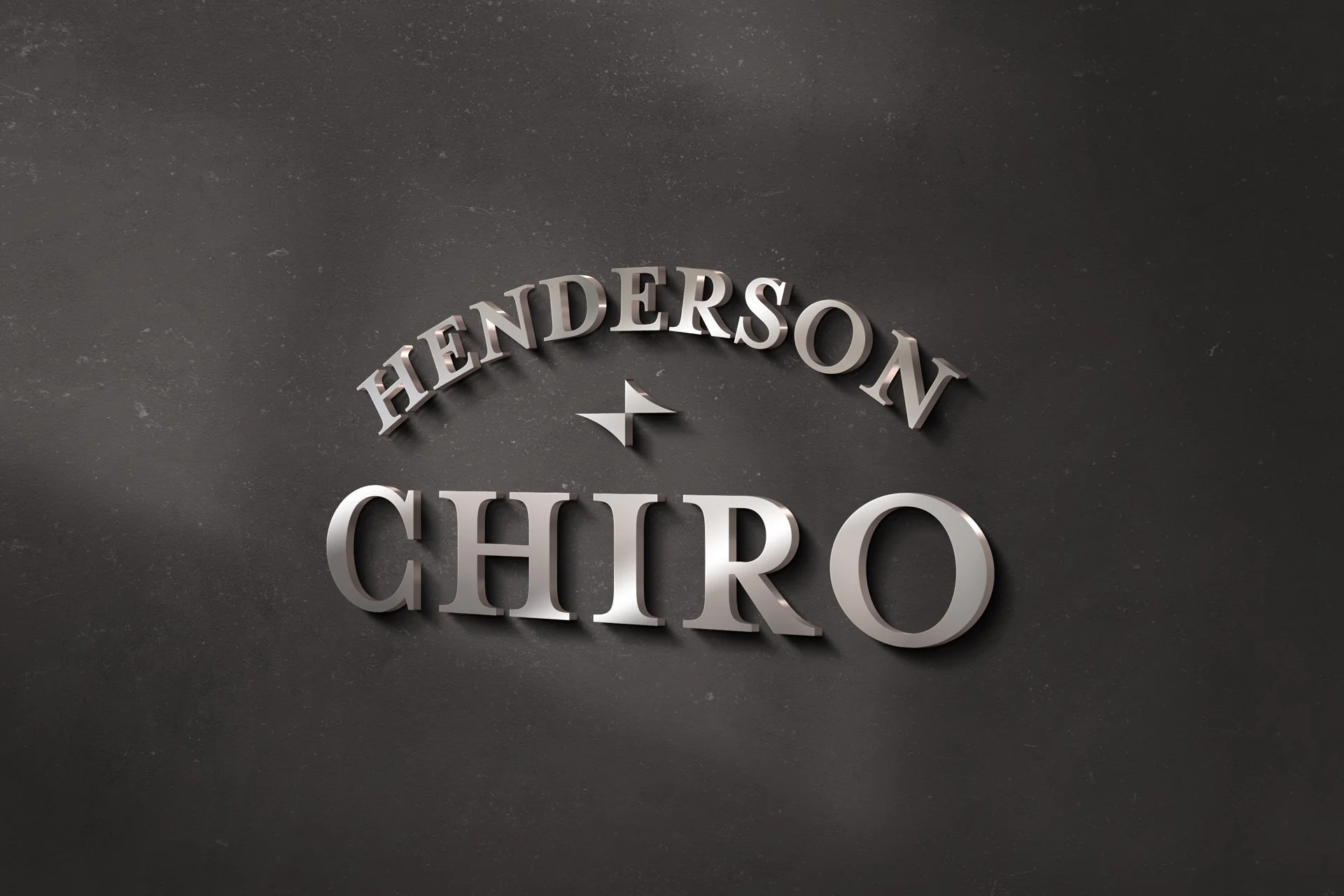 Henderson Chiropractic metal signage