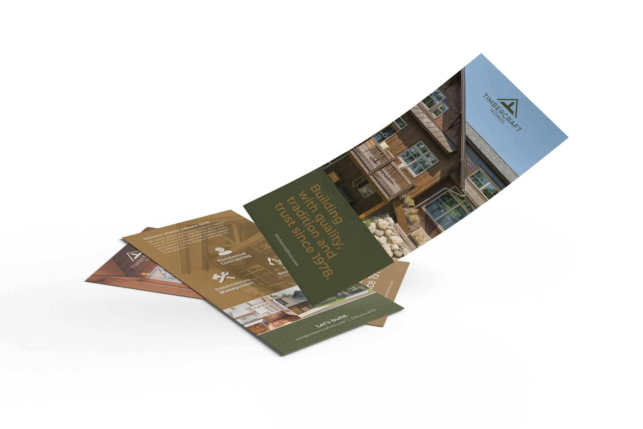 Timbercraft Homes rack card