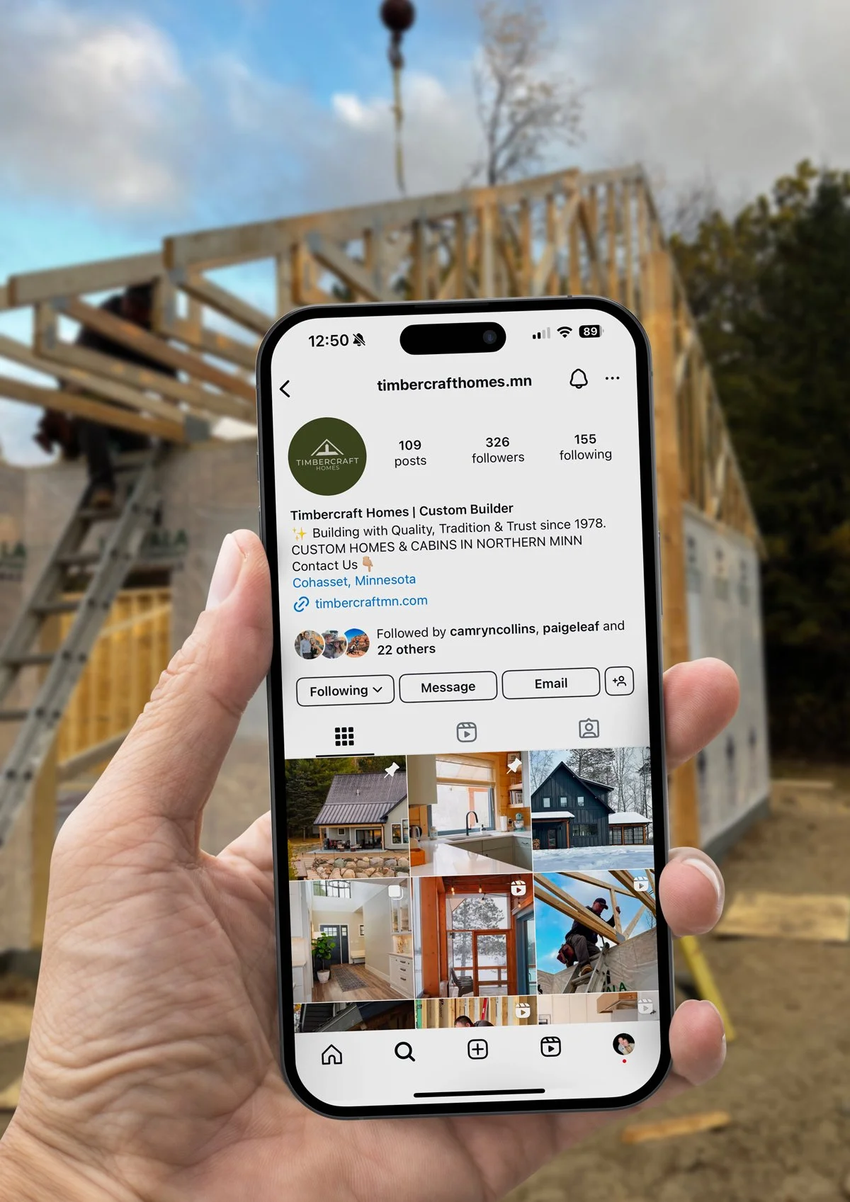 Timbercraft Homes social media/Instagram page