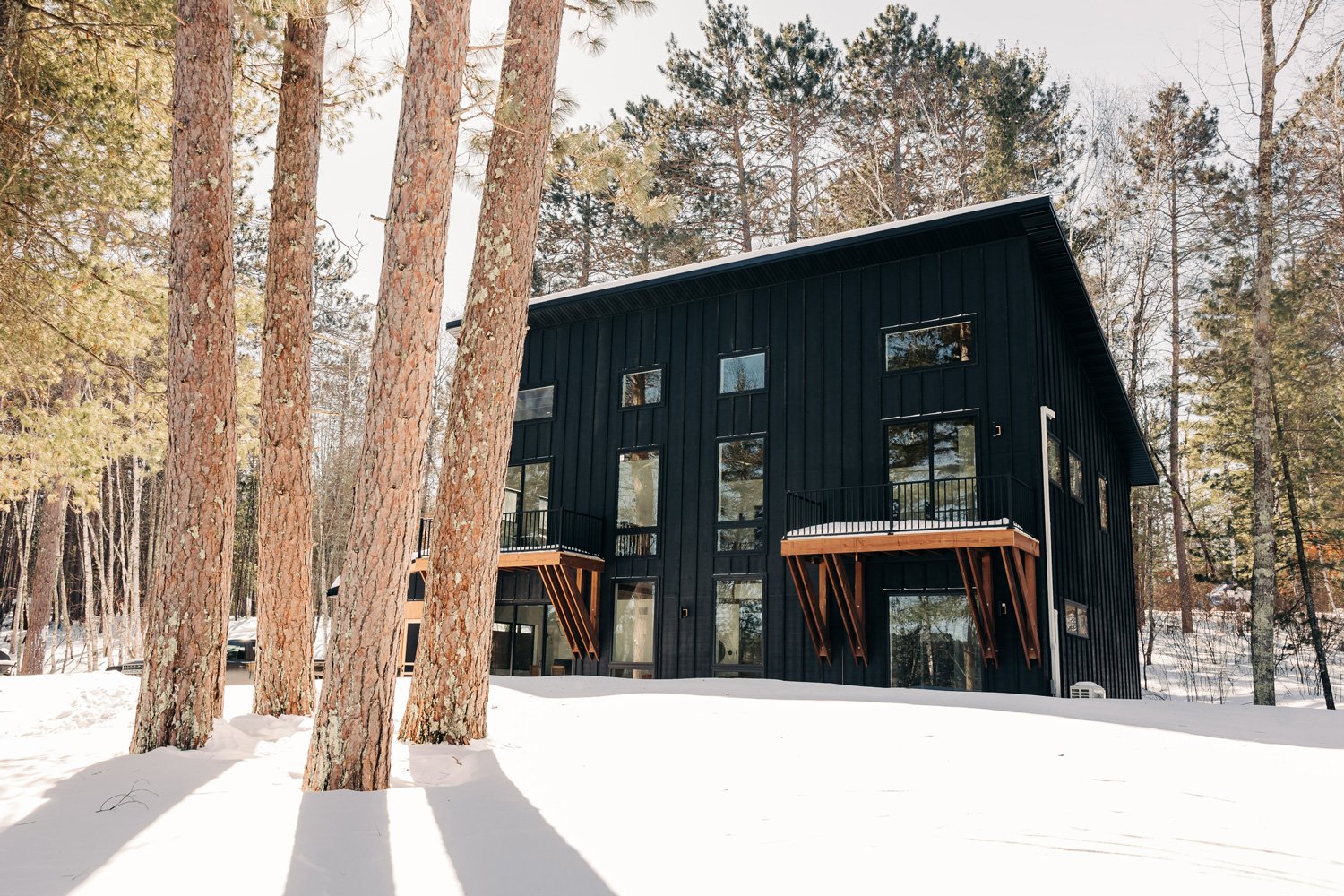 Modern home in nature