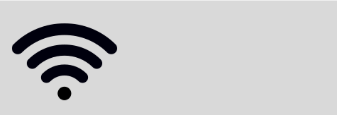 Wi-Fi icon indicating wireless internet connection.