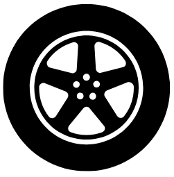 Car wheel and tire